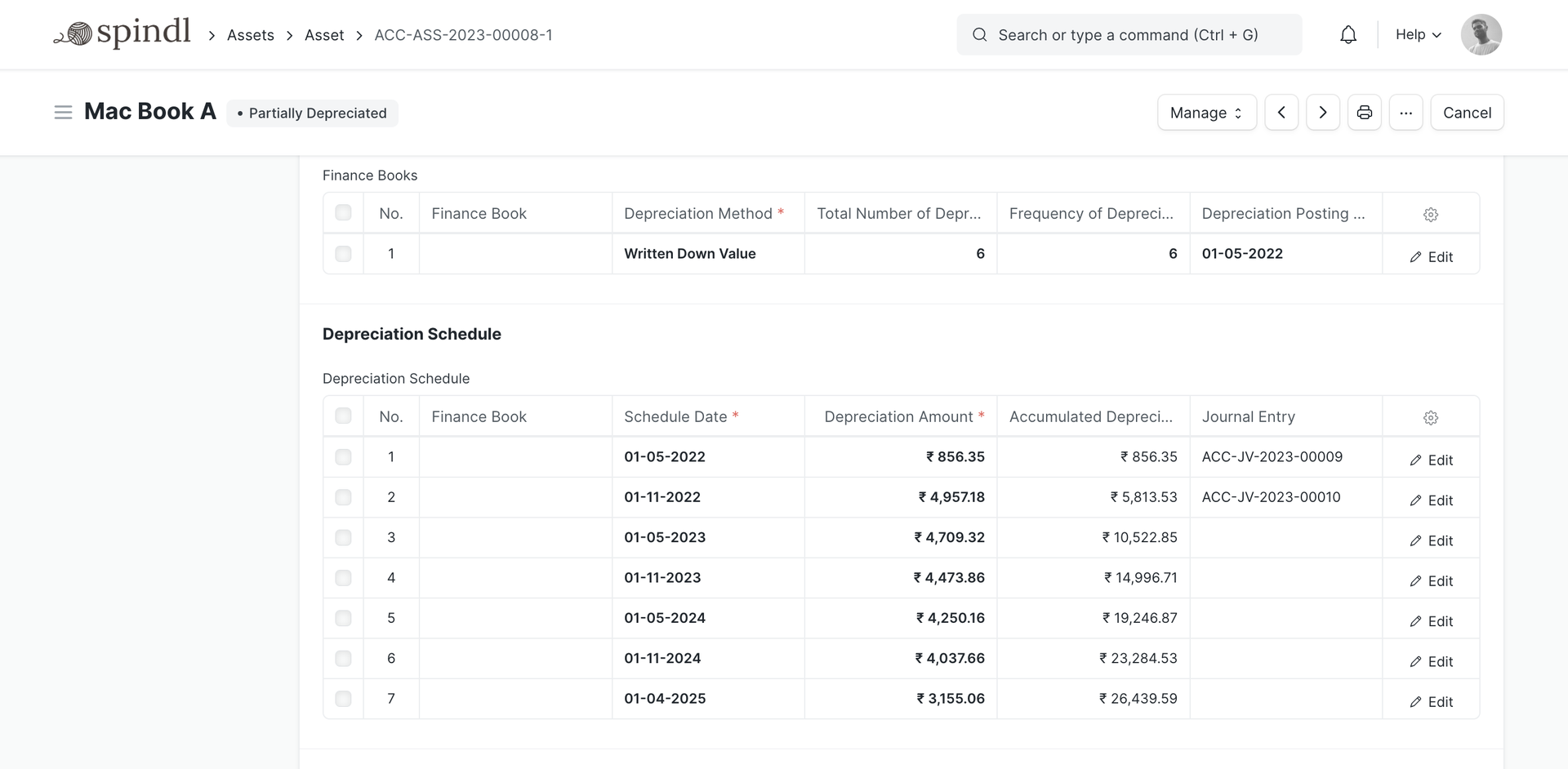 Automating Asset Depreciation